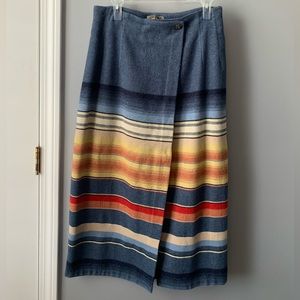 Vintage Express Navajo Wool Blend Skirt